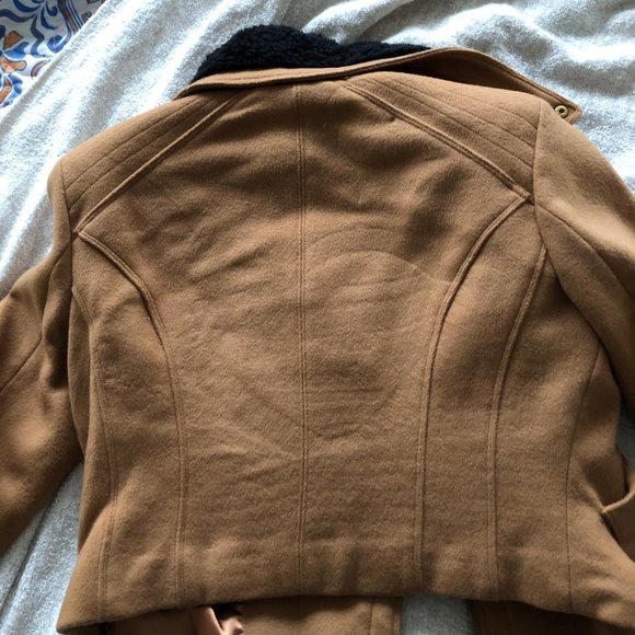 BEBE Wool Cropped Moto Jacket (Vintage) - Picture 4 of 7